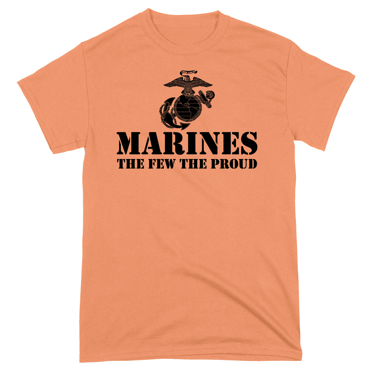 Marines The Few The Proud Tangerine T-Shirt
