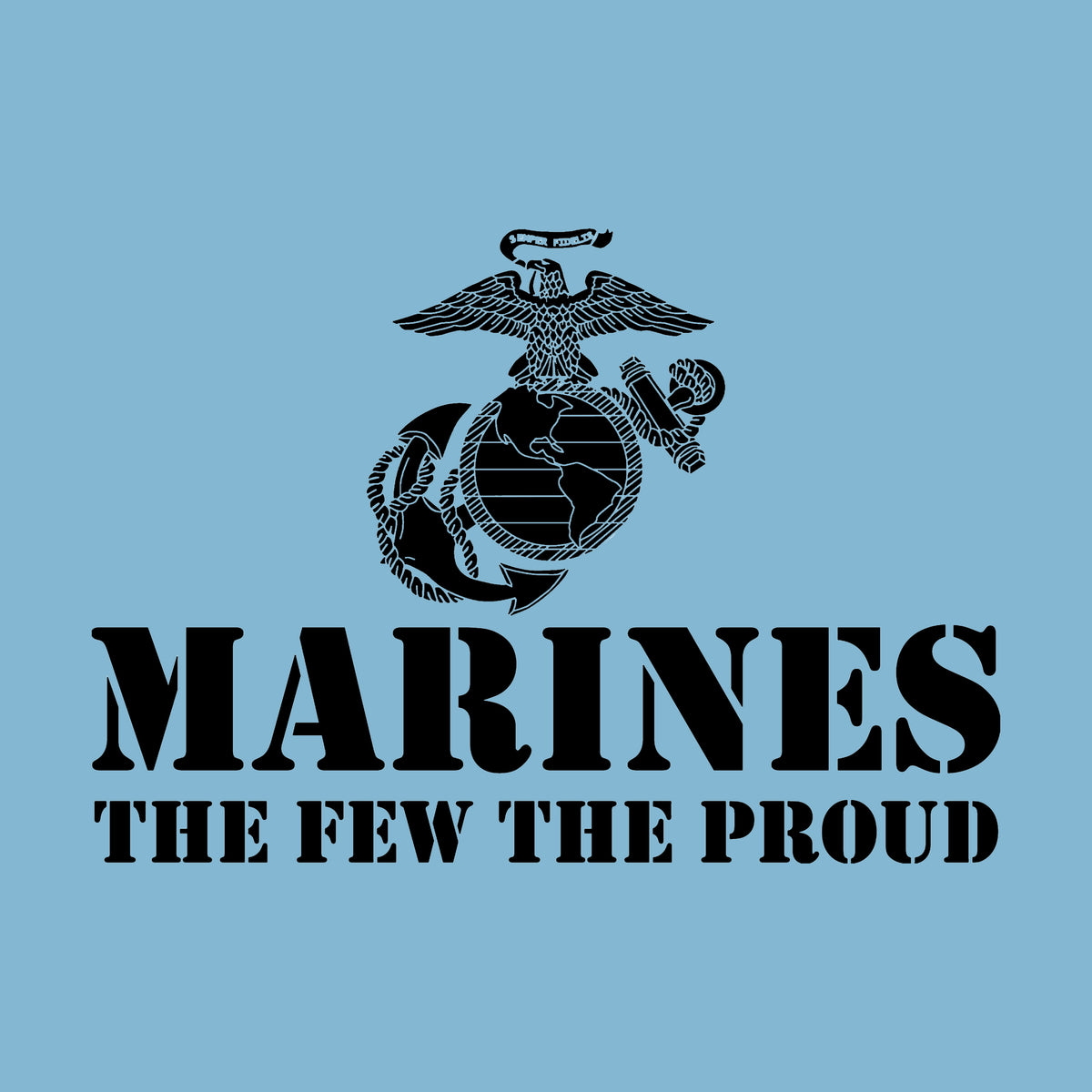 Marines The Few The Proud Sky T-Shirt