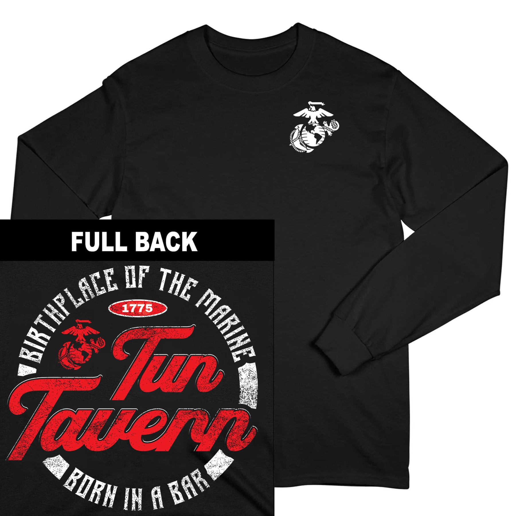 Tun Tavern Marine Corps 2-Sided Long Sleeve Tee