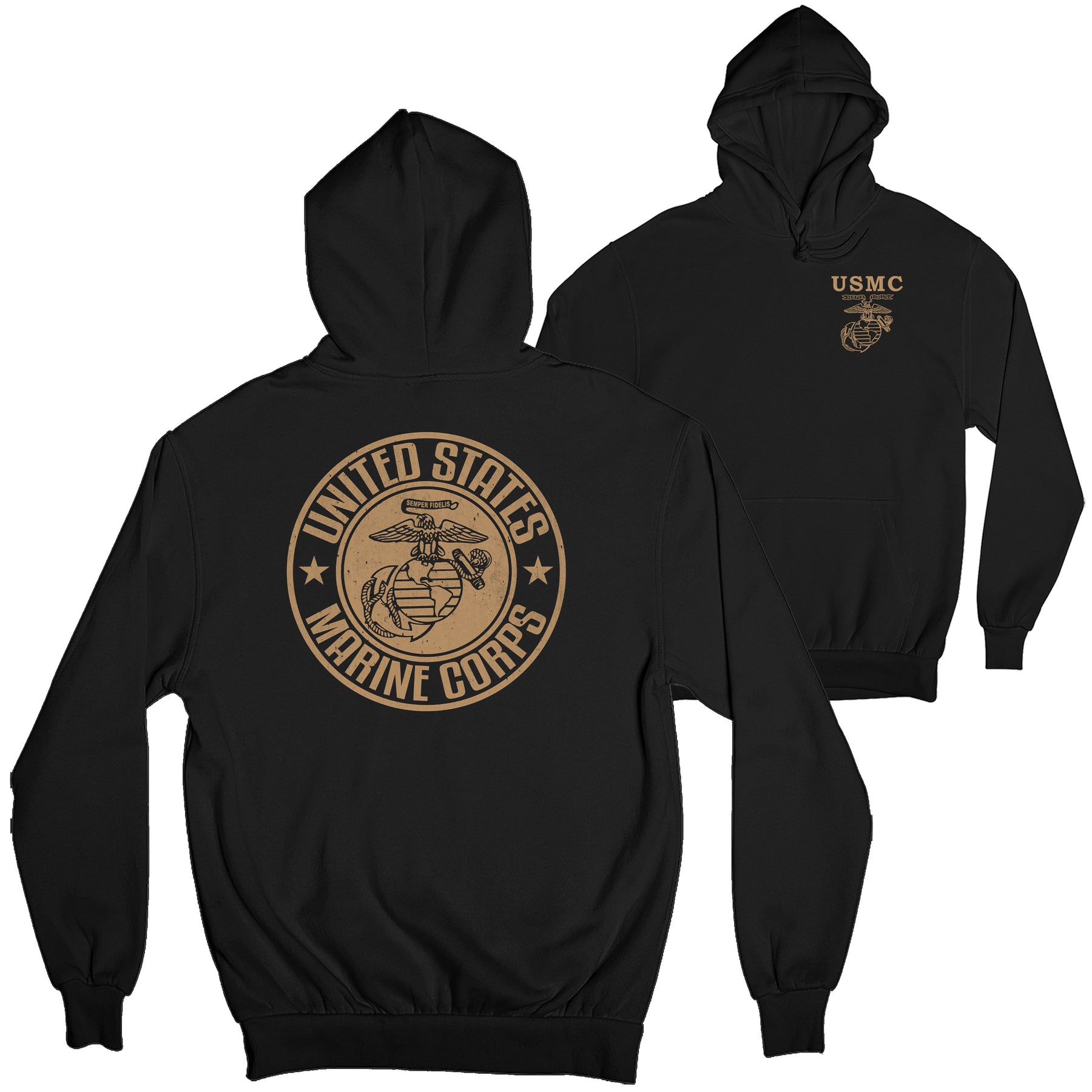 USMC Badge 2-Sided Hoodie