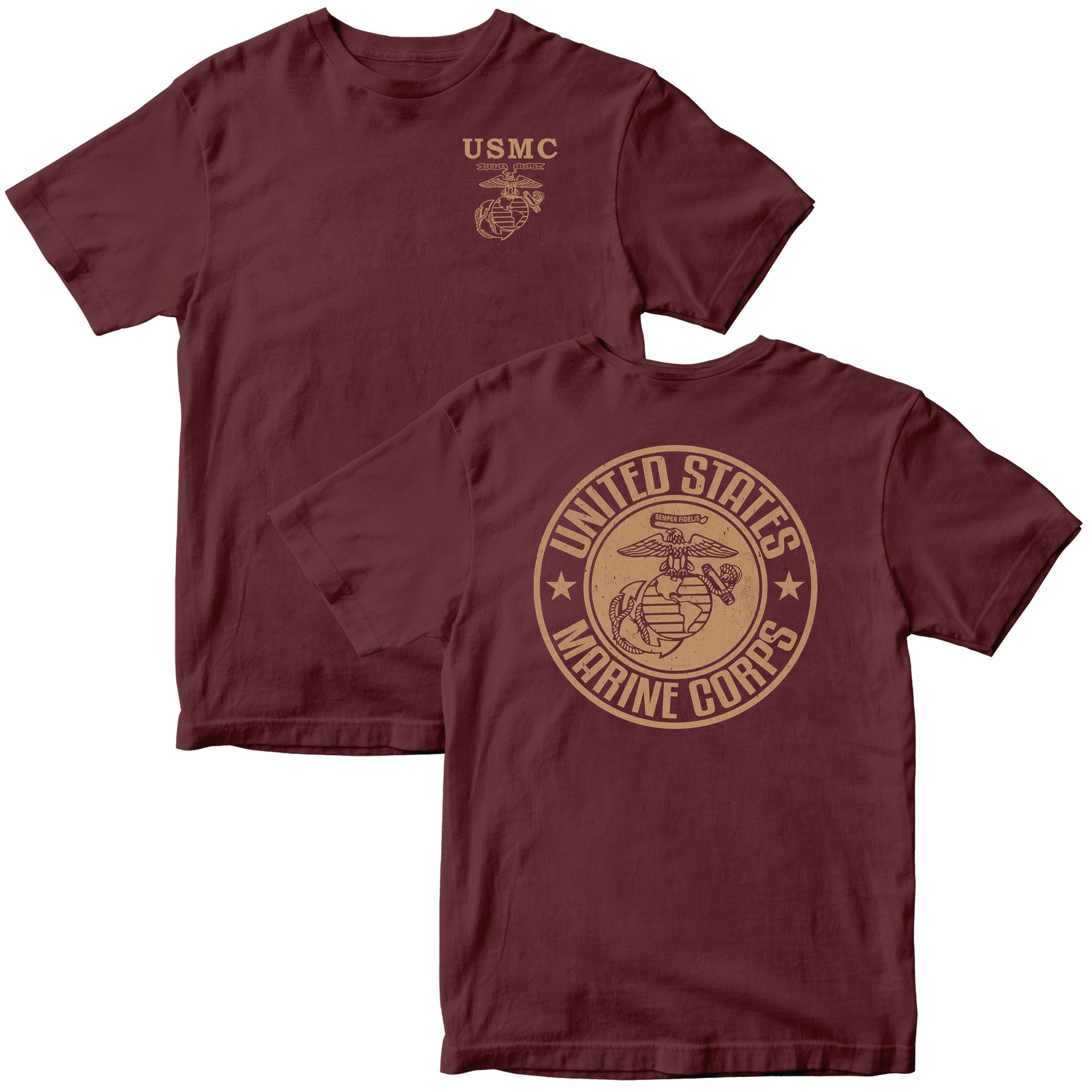 USMC Badge 2-Sided Tee