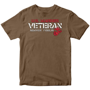 U.S. Marines Veteran Woodland Brown Tee