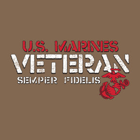 U.S. Marines Veteran Woodland Brown Tee