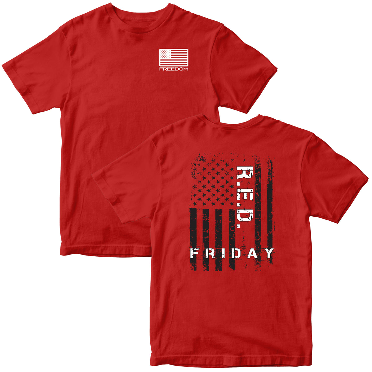 R.E.D Friday Freedom Flag 2-Sided Tee
