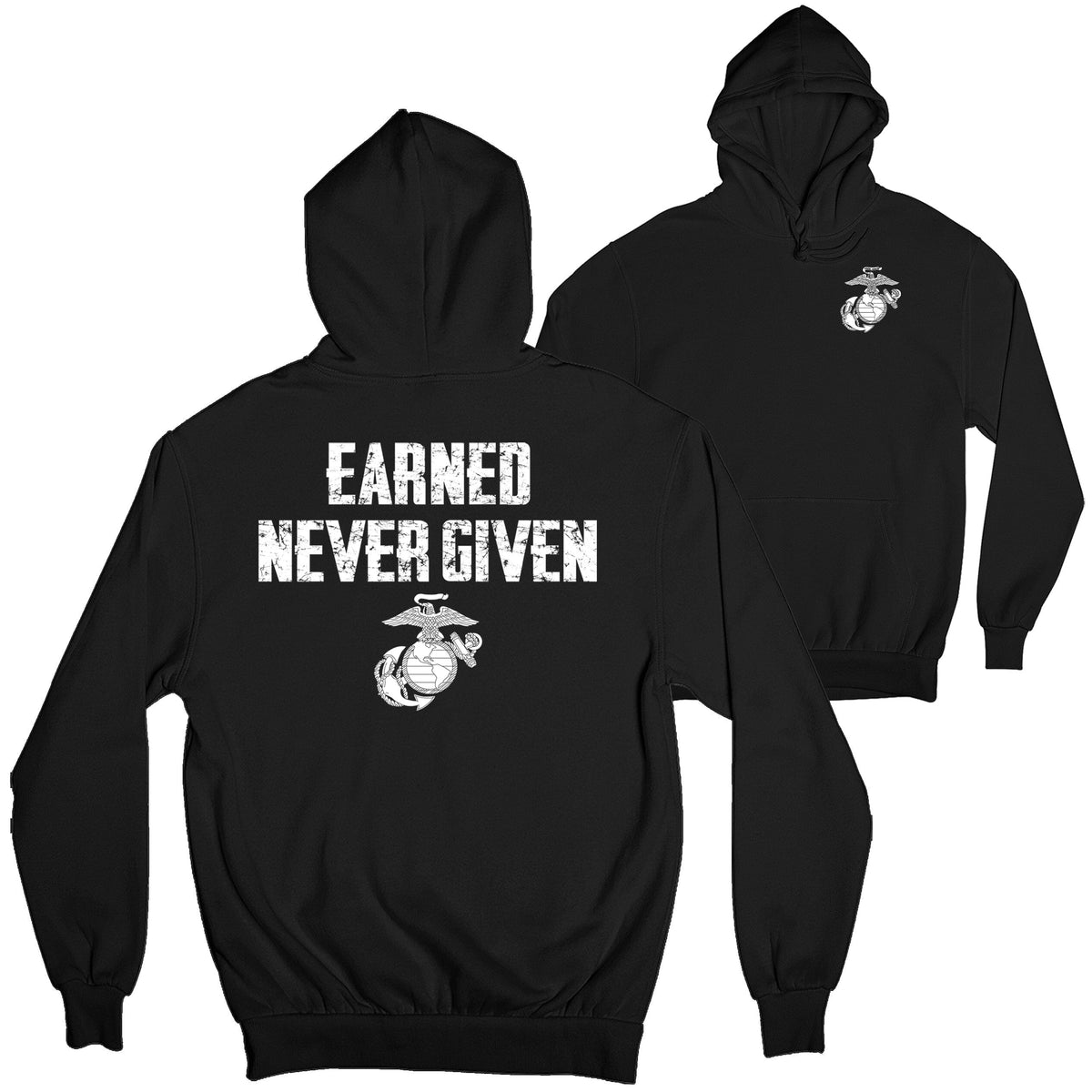 Earned Never Given 2-Sided Hoodie