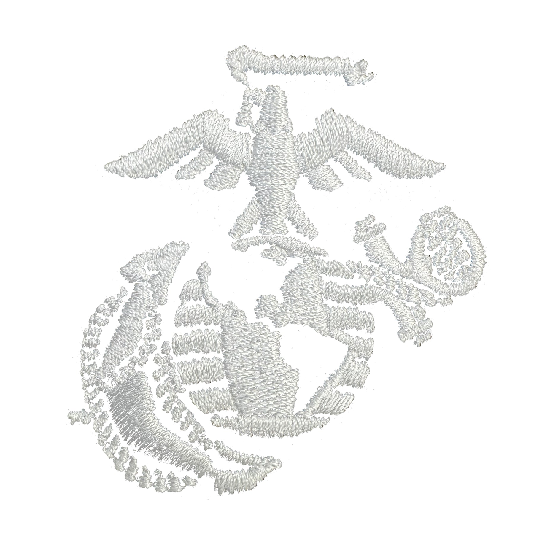 Marines White EGA Embroidered Performance Polo