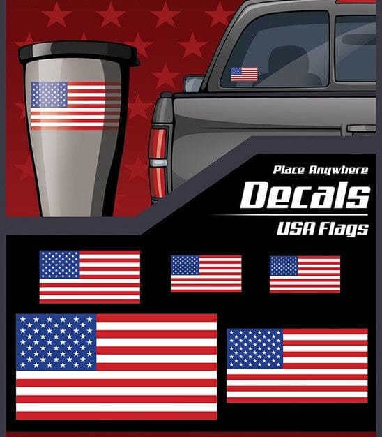 USA Decal - Patriotic | American Flag Decal