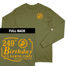 249th Marine Corps Birthday 2-Sided Long Sleeve Tee