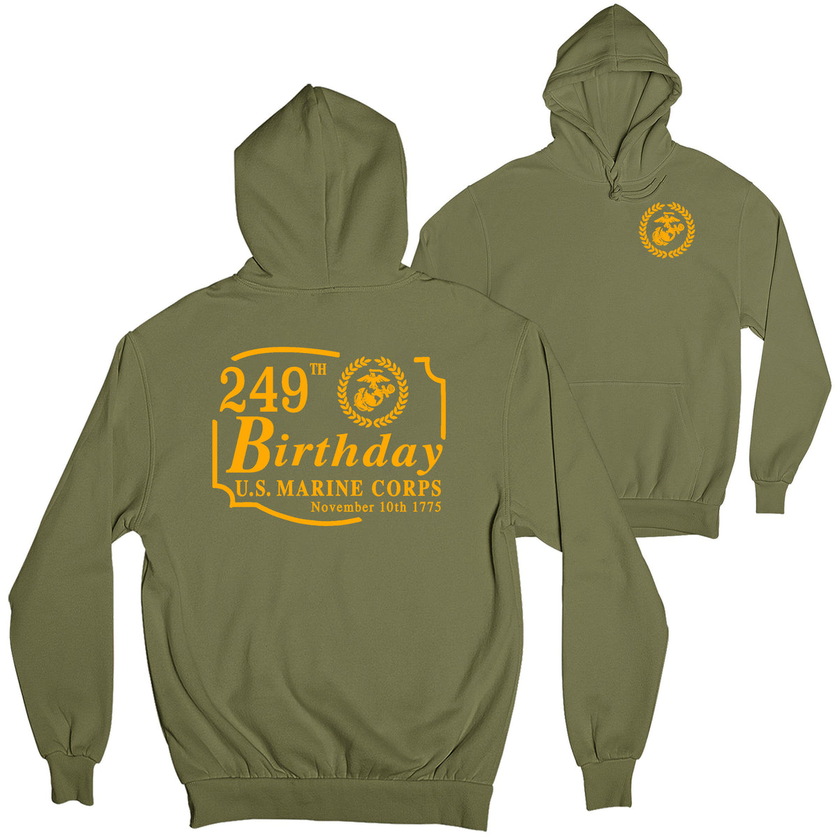 249th Marine Corps Birthday 2-Sided Hoodie