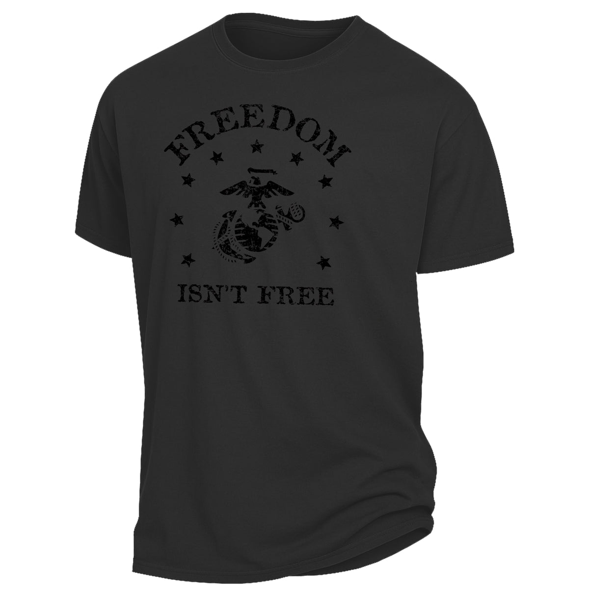 Marines Freedom Isn't Free Comfort Wash Covert Tee