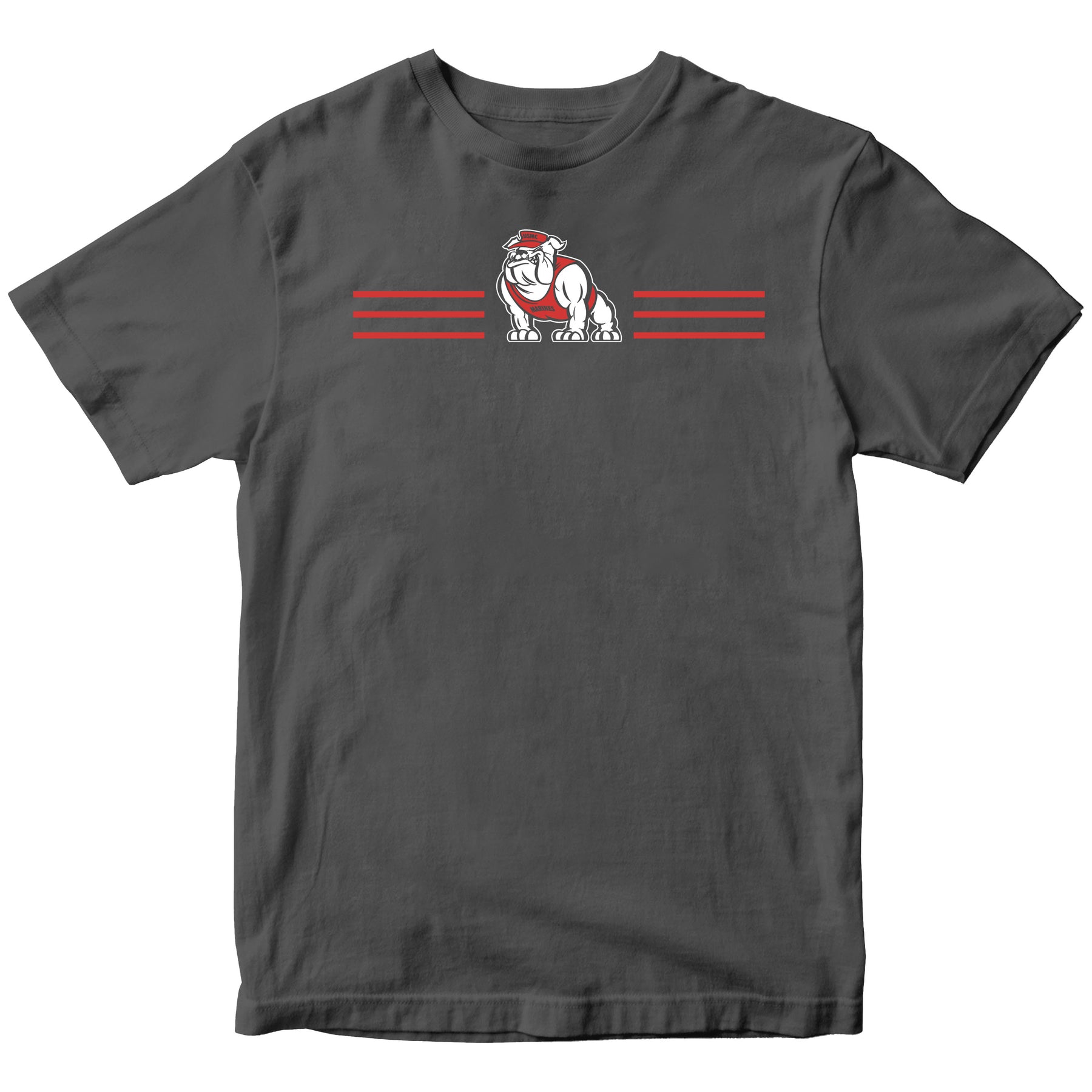 Closeout Charcoal USMC Red Line Bulldog