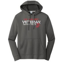 U.S. Marines Veteran Charcoal Performance Hoodie (Captain's Special)