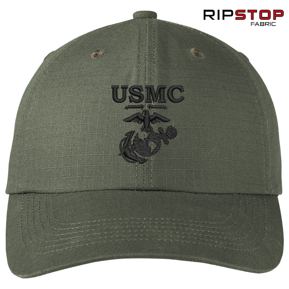 Ripstop Old School OD Green Hat (Captain's Special)