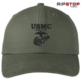 Ripstop Old School OD Green Hat (Captain's Special)