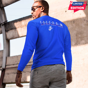 Limited Edition USMC Freedom Royal Long Sleeve Tee