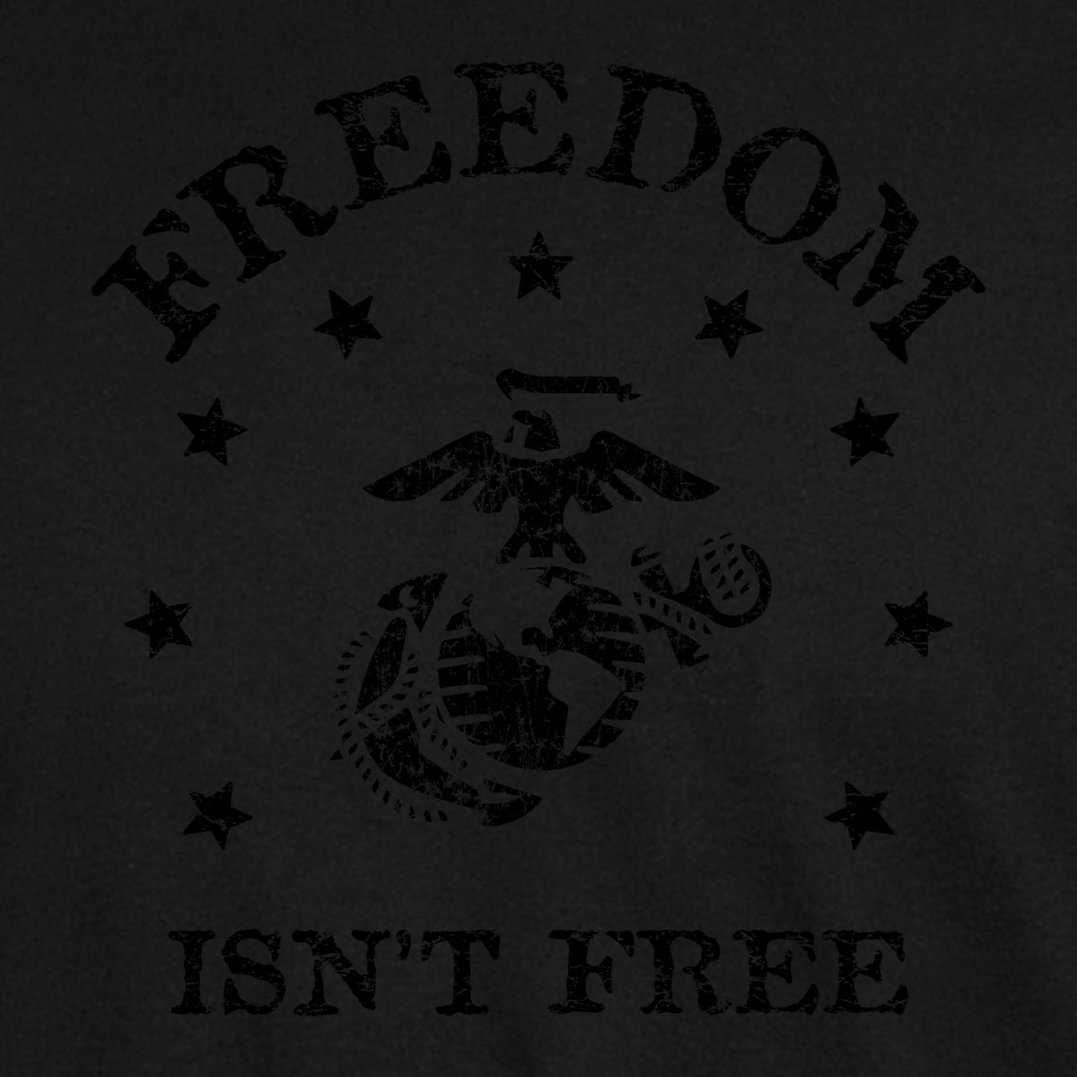 Marines Freedom Isn't Free Comfort Wash Covert Tee
