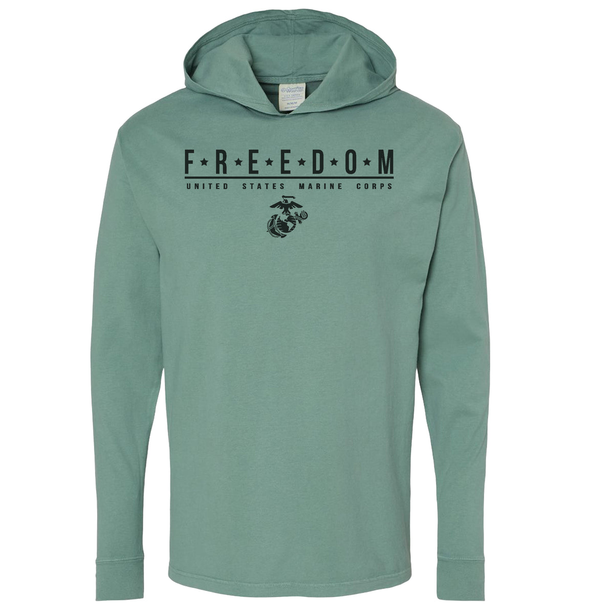 Comfort Wash Freedom Lightweight Cypress Green Hoodie