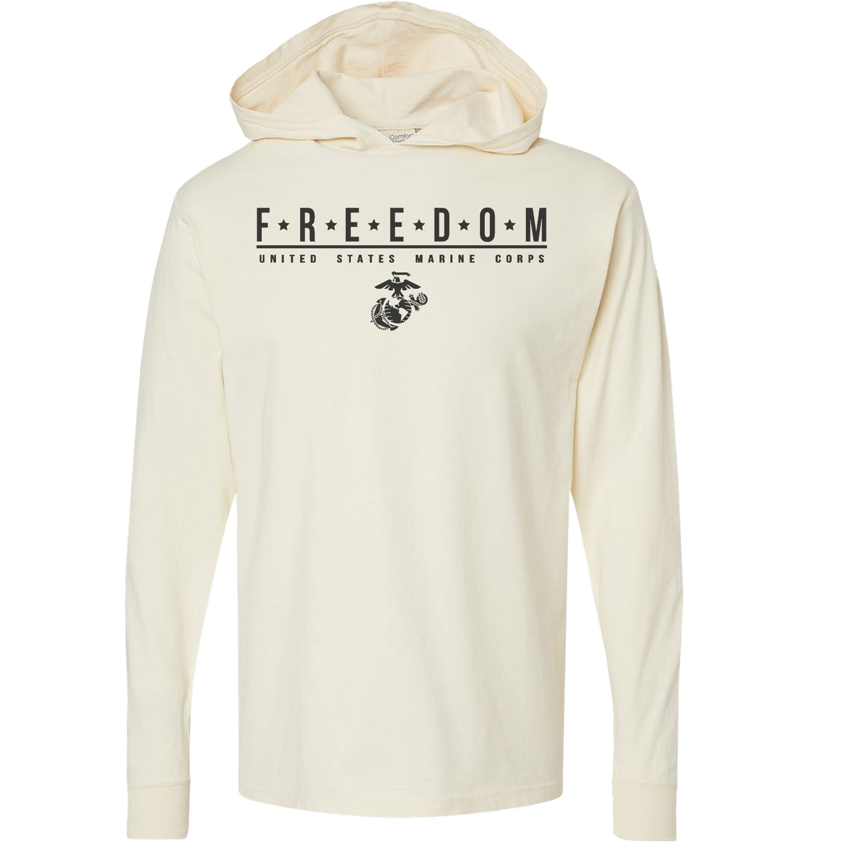 Comfort Wash Freedom Lightweight Parchment Hoodie