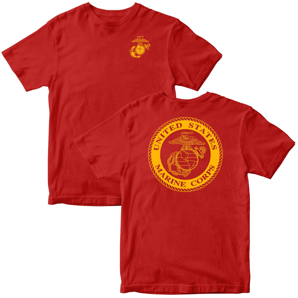 Marines Large Gold Seal 2-Sided Tee