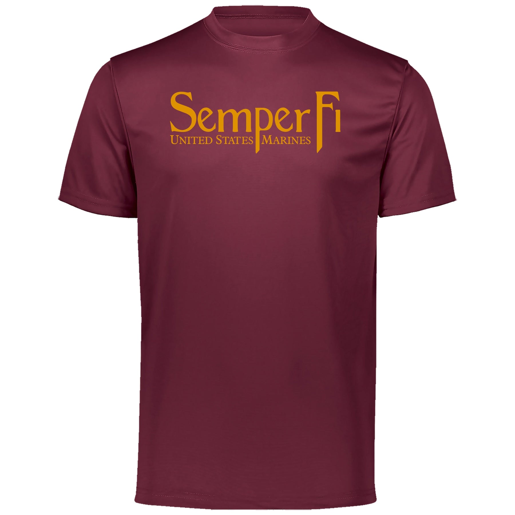 Gold Semper Fi Performance Tee