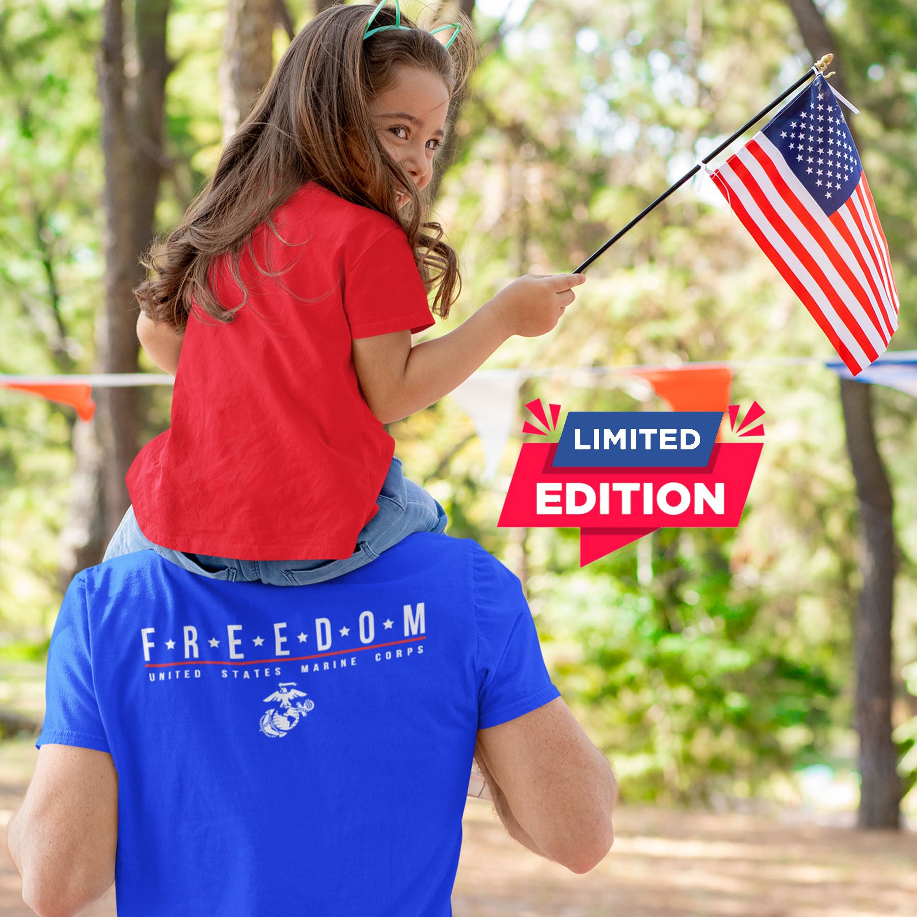 Limited Edition USMC Freedom Royal Tee