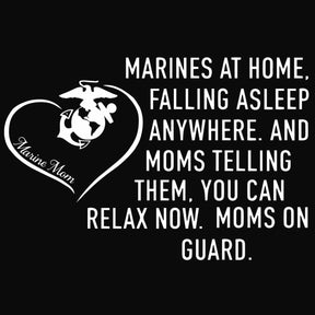 Marines Mom On Guard Long Sleeve Tee