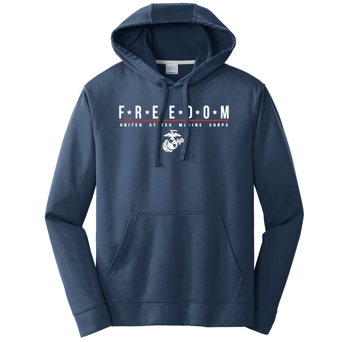 USMC Freedom Navy Performance Hoodie (Captain's SPECIAL)