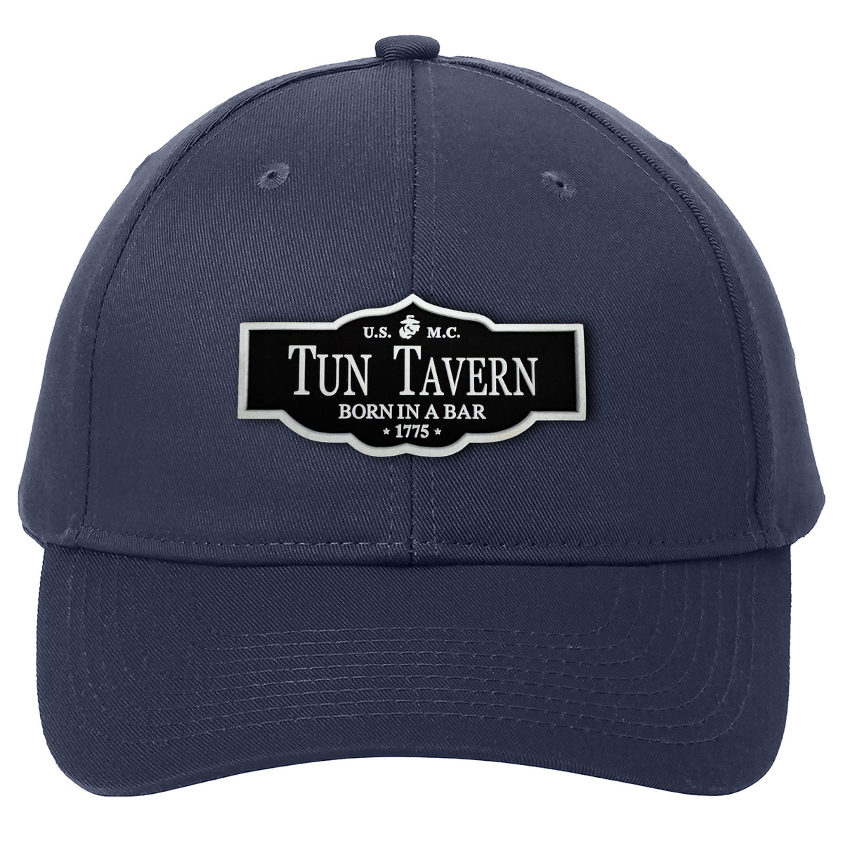 3D Rubber Tun Tavern Patch Navy Hat