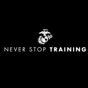 USA Never Stop Training Black Tee