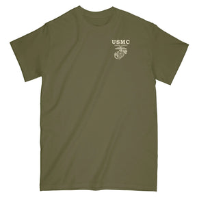 Old School Heritage Marines Sand Chest Seal T-Shirt