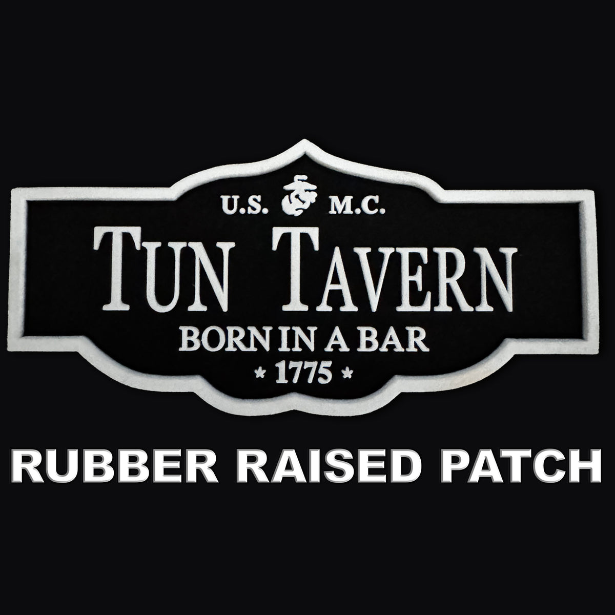 3D Rubber Tun Tavern Patch Black Hat