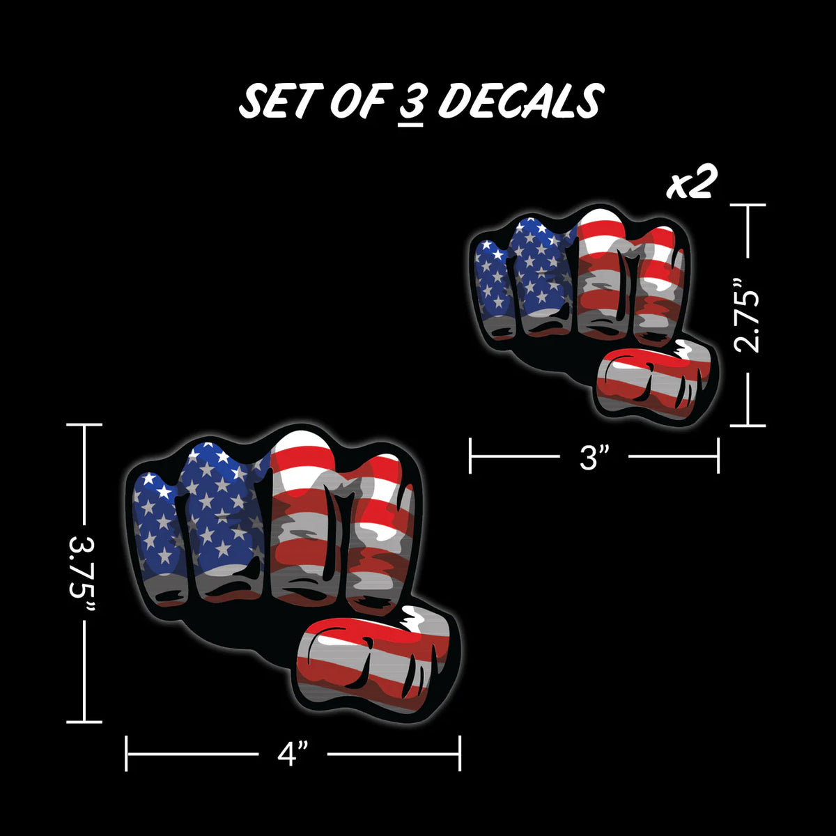 USA Decal - Patriotic | Patriotic Fist Decal