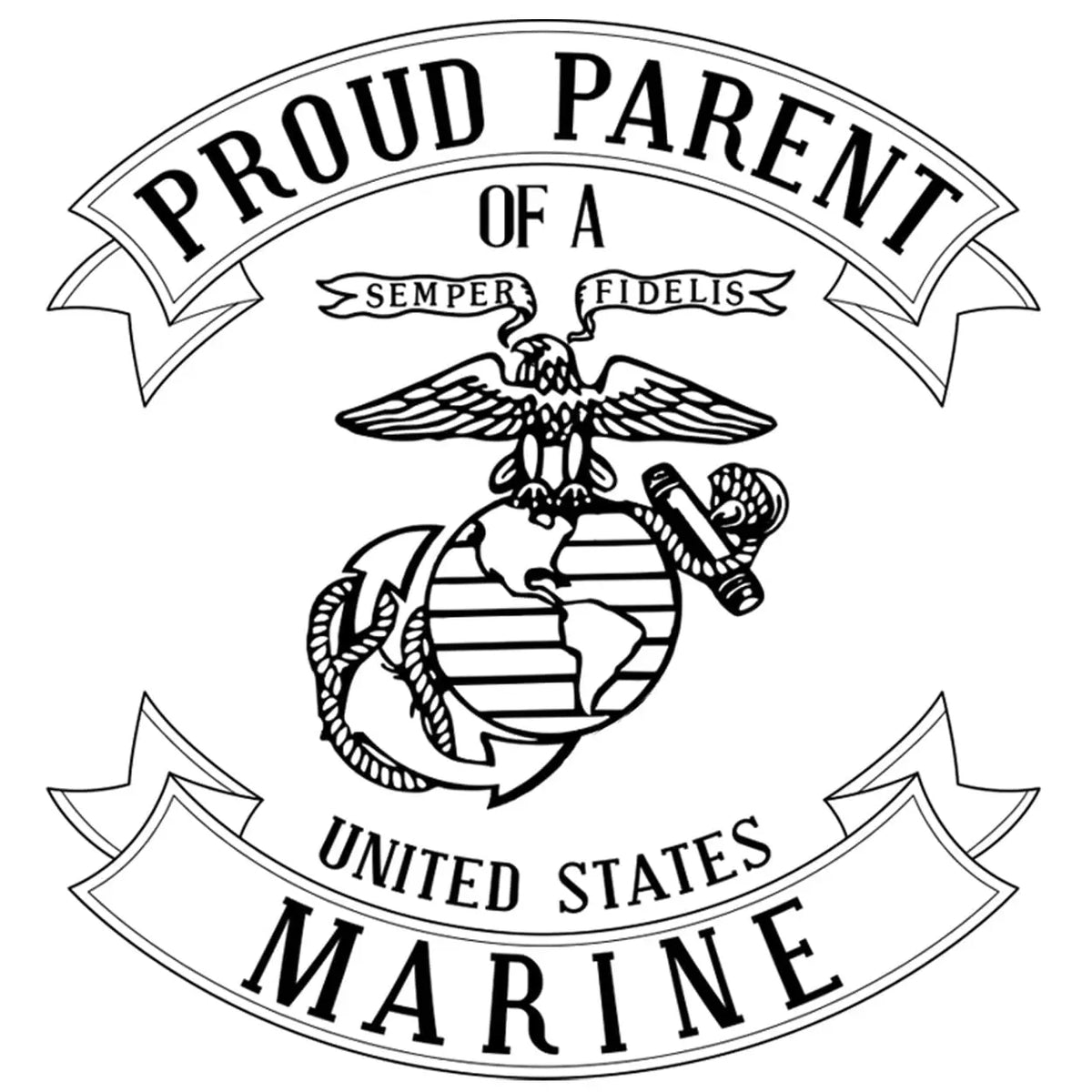 Marines Proud Parent 2-Sided Tee