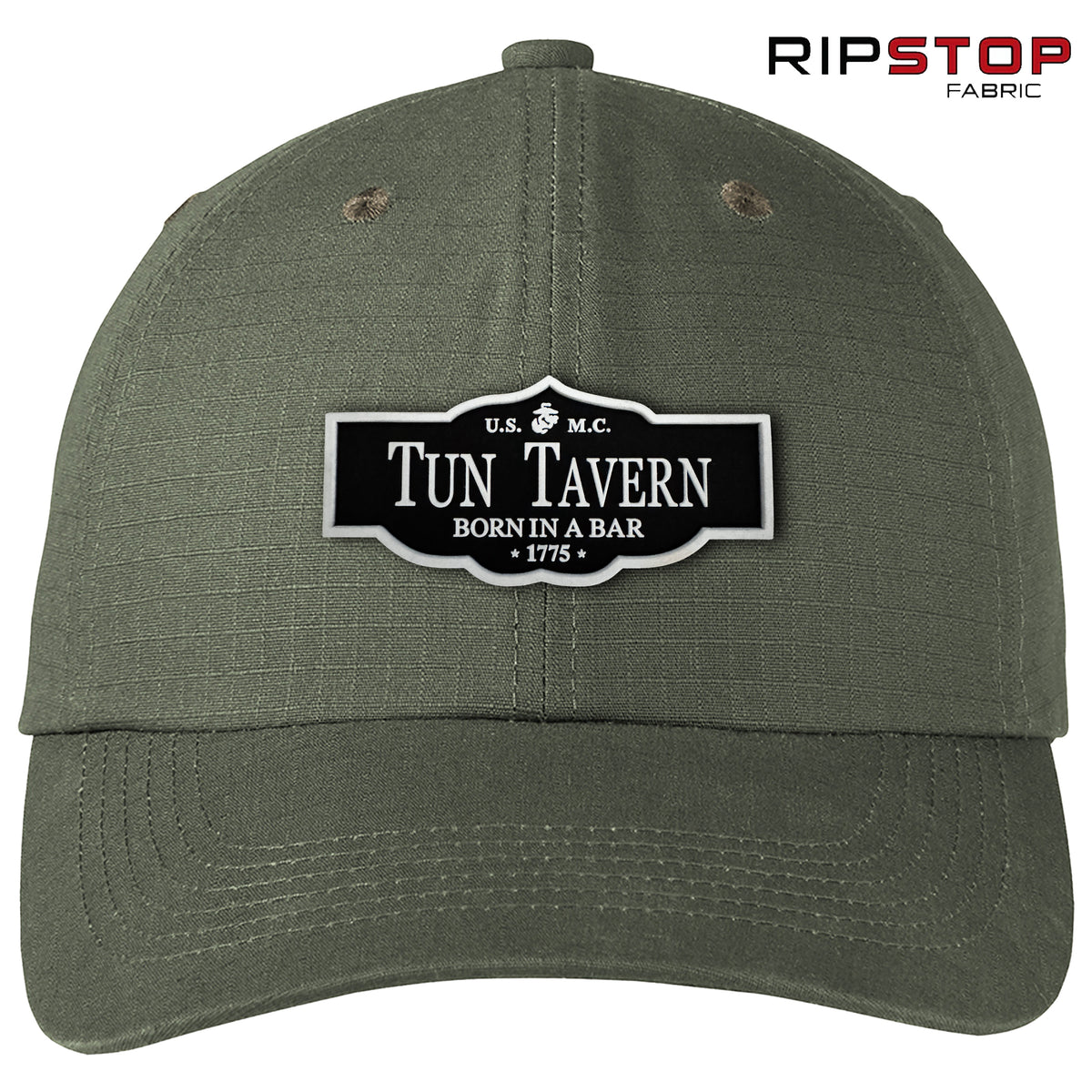3D Rubber Tun Tavern Patch Ripstop OD Green Hat