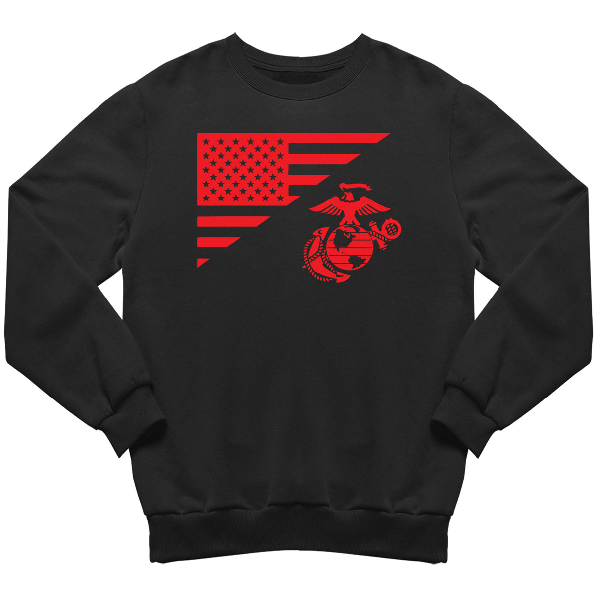 Closeout Red Split Flag Sweatshirt