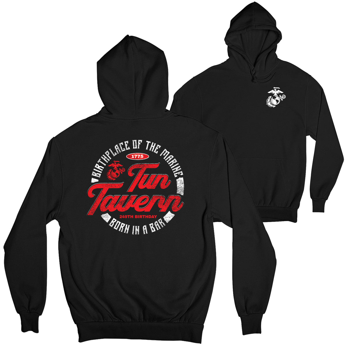 Tun Tavern 249th Marine Corps Birthday 2-Sided Hoodie