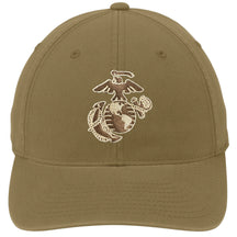 Two Color EGA Embroidered USMC Desert FlexFit Hat