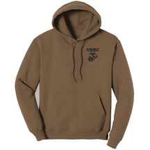 Old School Embroidered Woodland Khaki Hoodie (Captain's Special)