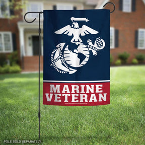 U.S. Marines Veteran Garden Flag -Made in the USA