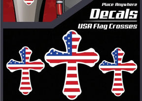 USA Flag Crosses- 3 pack