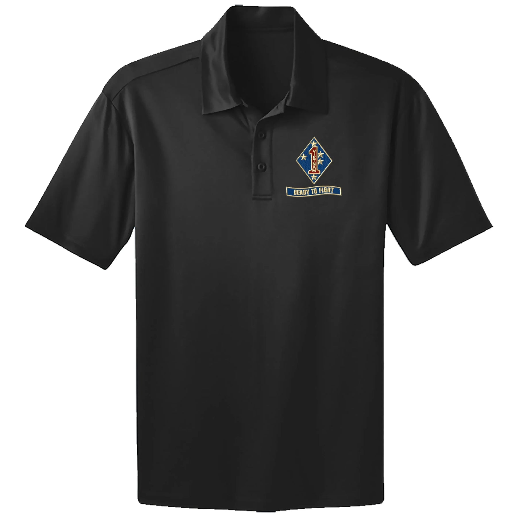 1st Mar Vietnam Div "Ready to Fight" Embroidered Performance Polo