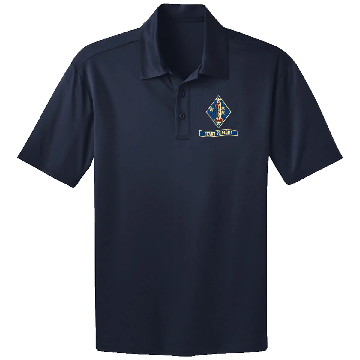 1st Mar Vietnam Div "Ready to Fight" Embroidered Performance Polo