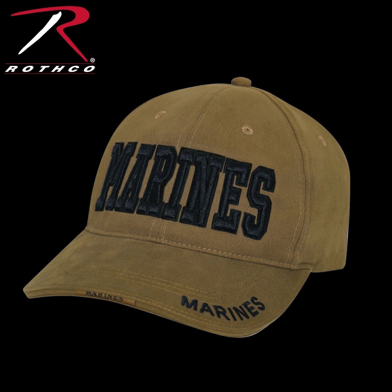 XCPT CLOSEOUT Deluxe Marines Coyote Brown Low Profile Cap - Marine Corps Direct