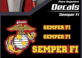 Semper Fi and Eagle Globe and Anchor Decals