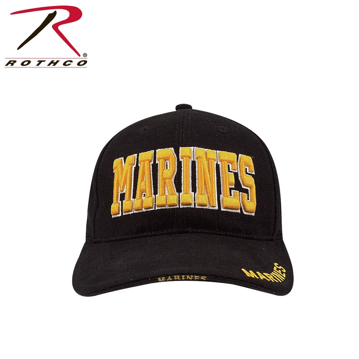 Deluxe Marines Gold & Black Hat - Marine Corps Direct