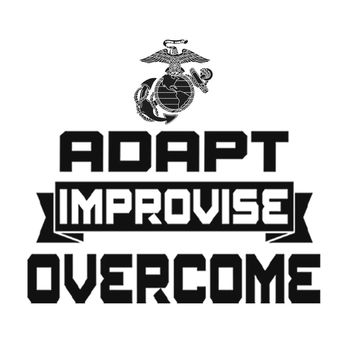 Adapt, Improvise, Overcome 2-Sided Sweatshirt - Marine Corps Direct