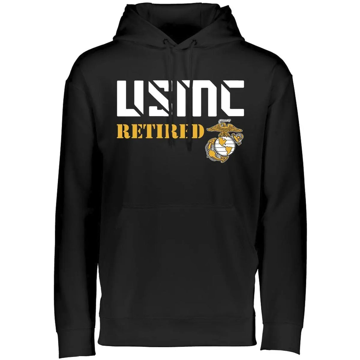 USMC Retired Dri-Fit Performance Hoodie - Marine Corps Direct