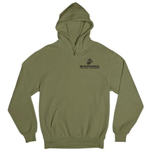 The Few The Proud Black Chest Seal Hoodie - Marine Corps Direct