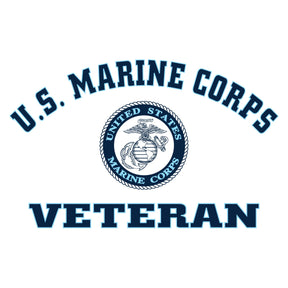 Closeout U.S. Marine Veteran Sports Grey Tee