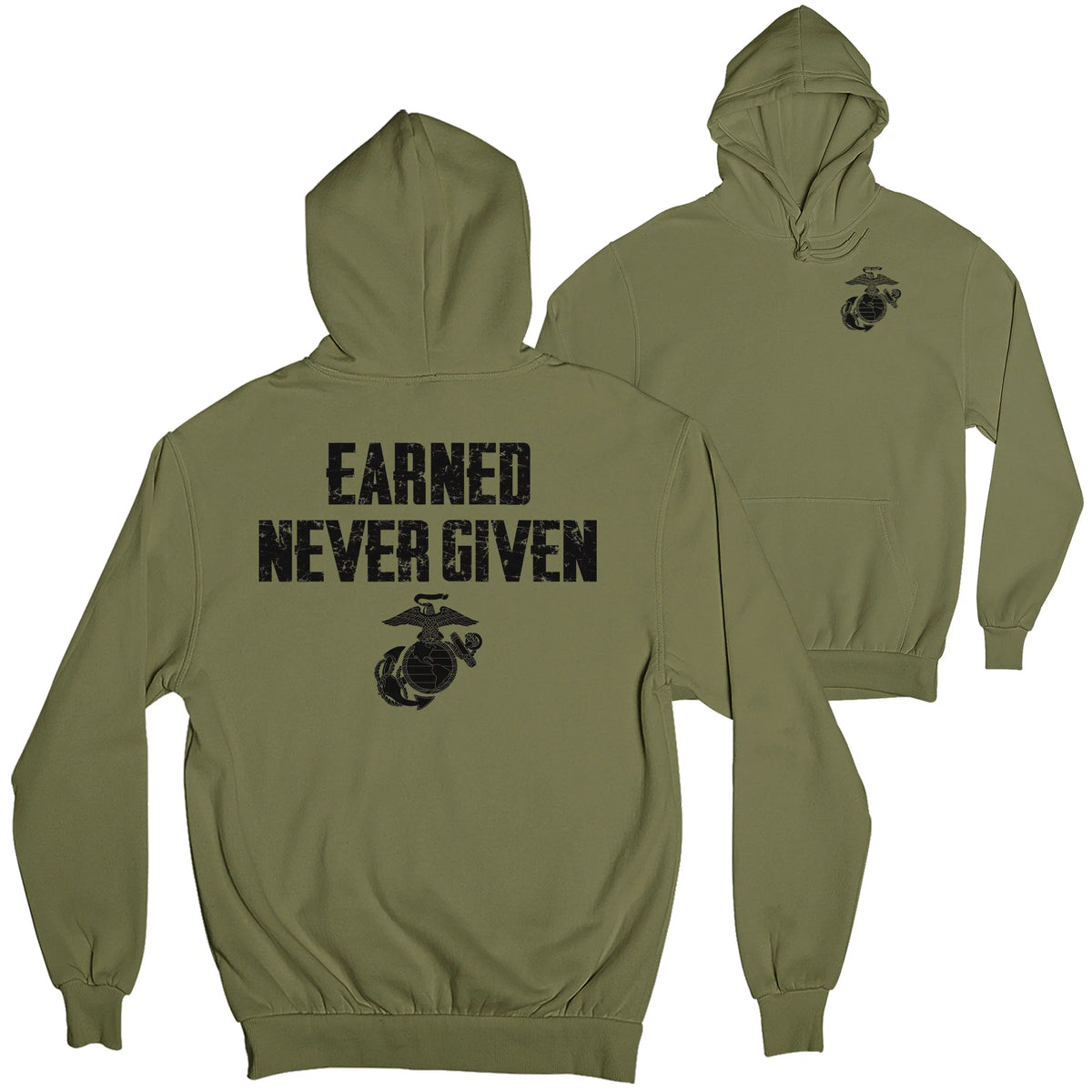 Earned Never Given 2-Sided Hoodie